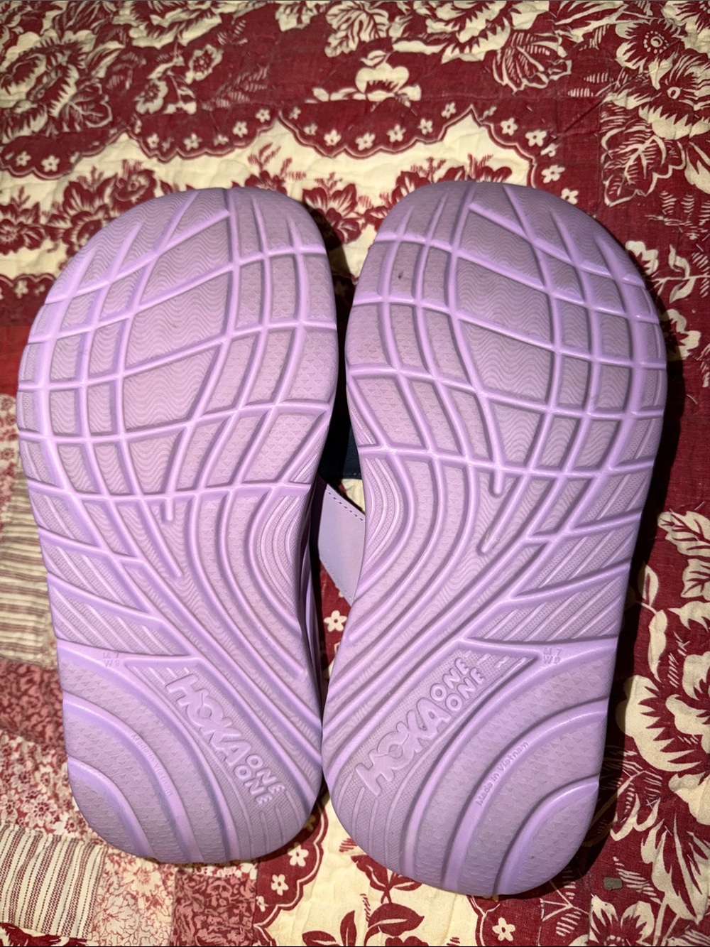 Hoka One One Lavender Slip-On Thong Sandals 9-9.5 - Picture 3 of 6